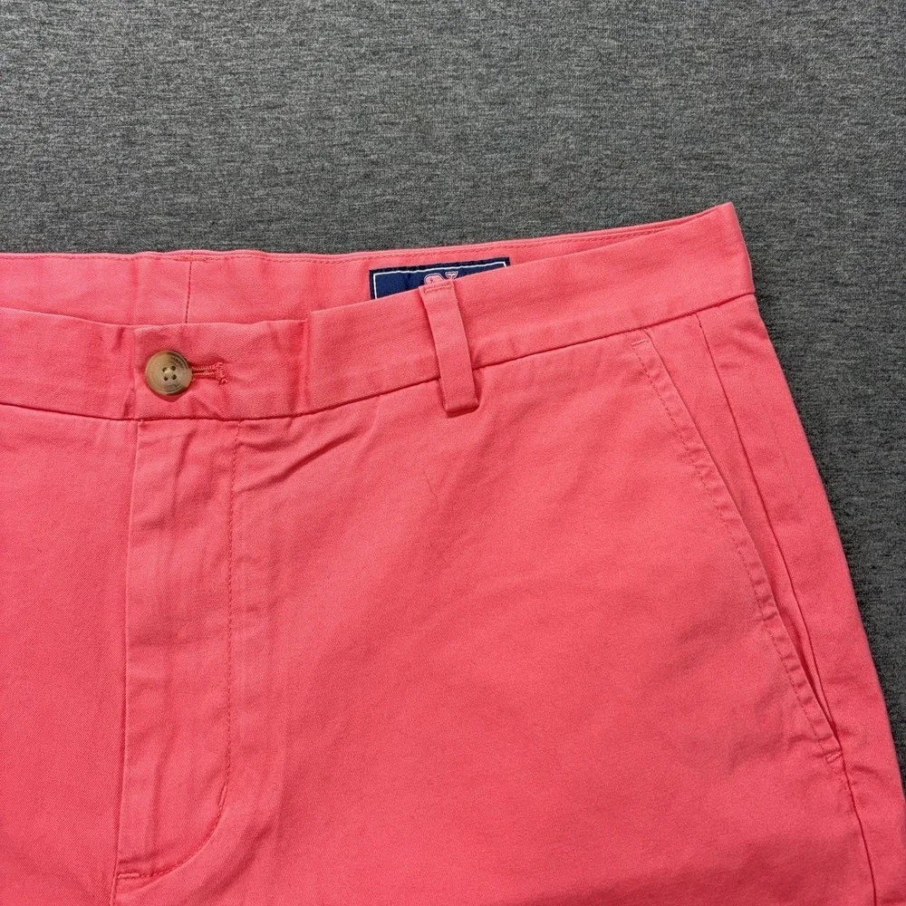 Vineyard Vines Breaker Shorts Mens Size 36x9 Chino Pink Stretch Preppy Resort‎